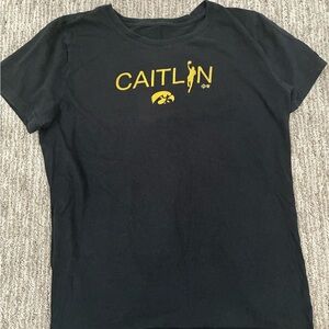 Amazon Black Tee with Yellow Graphic